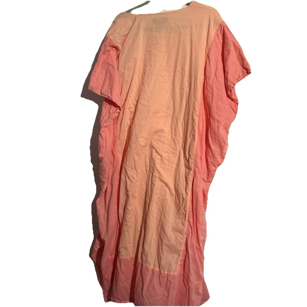 J Peterman Cotton Oversized Maxi Kaftan Muumuu Pockets One Size Floral Boho - Picture 5 of 5